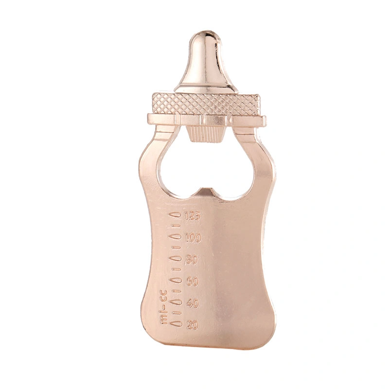 Rose Gold Baby Bottle Opener Baby Shower Favors Gift for Birthday Party