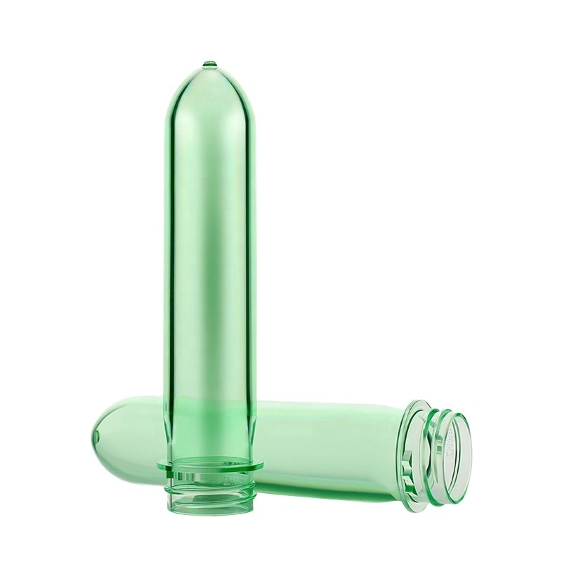 Clear Green Wide Neck Pet Juice Bottle 27mm Neck 33G Pet Preform