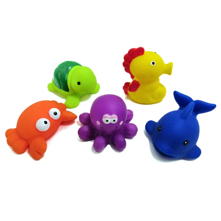 Baby Floating Animal Bath Toy Squirt Animal Octopus Floating Bath Rubber Whales Toy