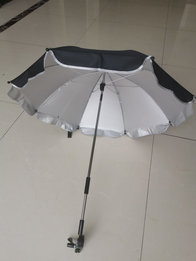 Flexible Baby Stroller Clamp Umbrellas for Sun and Rain