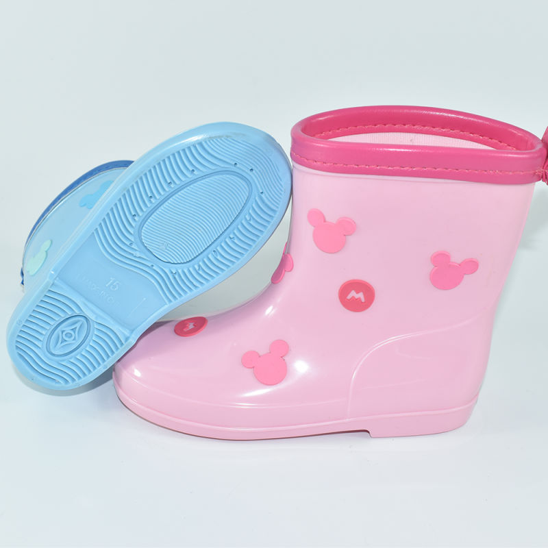 Eco-Friendly PVC Waterproof Rain Boots/Shoes for Children