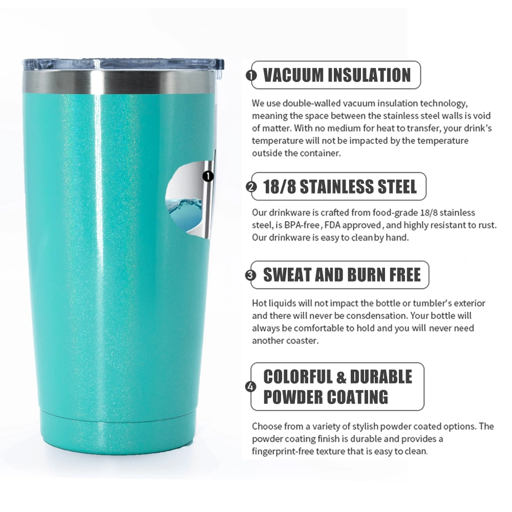 Double Walled Stainless Steel Tumbler Cups Vacuum Insulated Travel Tumbler Coffee Cup with Straw