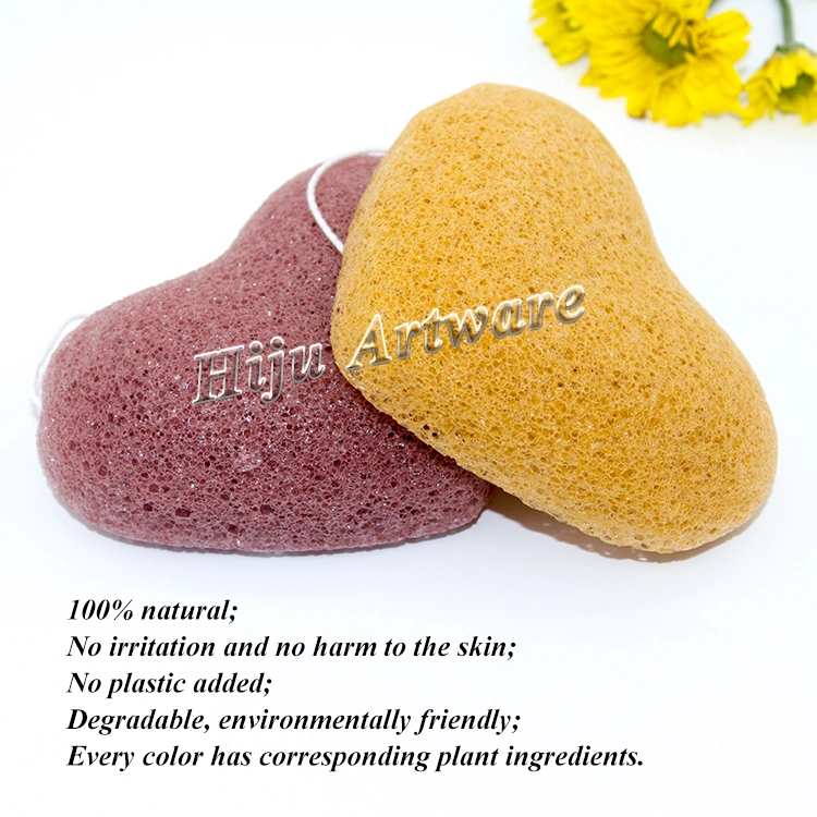 Natural Bath Facial Cleansing Body Exfoliating Activated Bamboo Charcoal Konjac Sponge