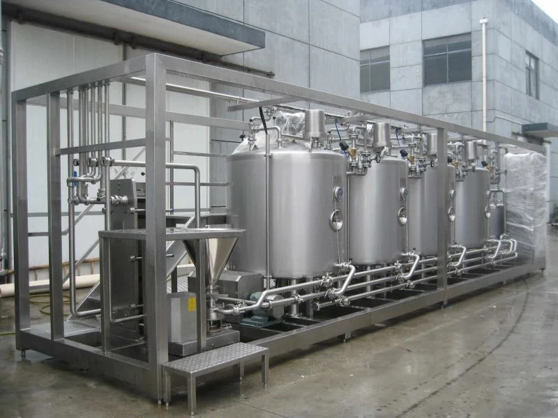Stainless Steel Glass Bottle Milk Tanker Dairy Milk Plant Machinery