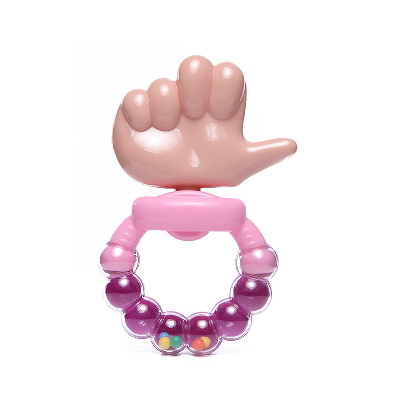 Funny Ringing Thumb Baby Teething Rattle Toy