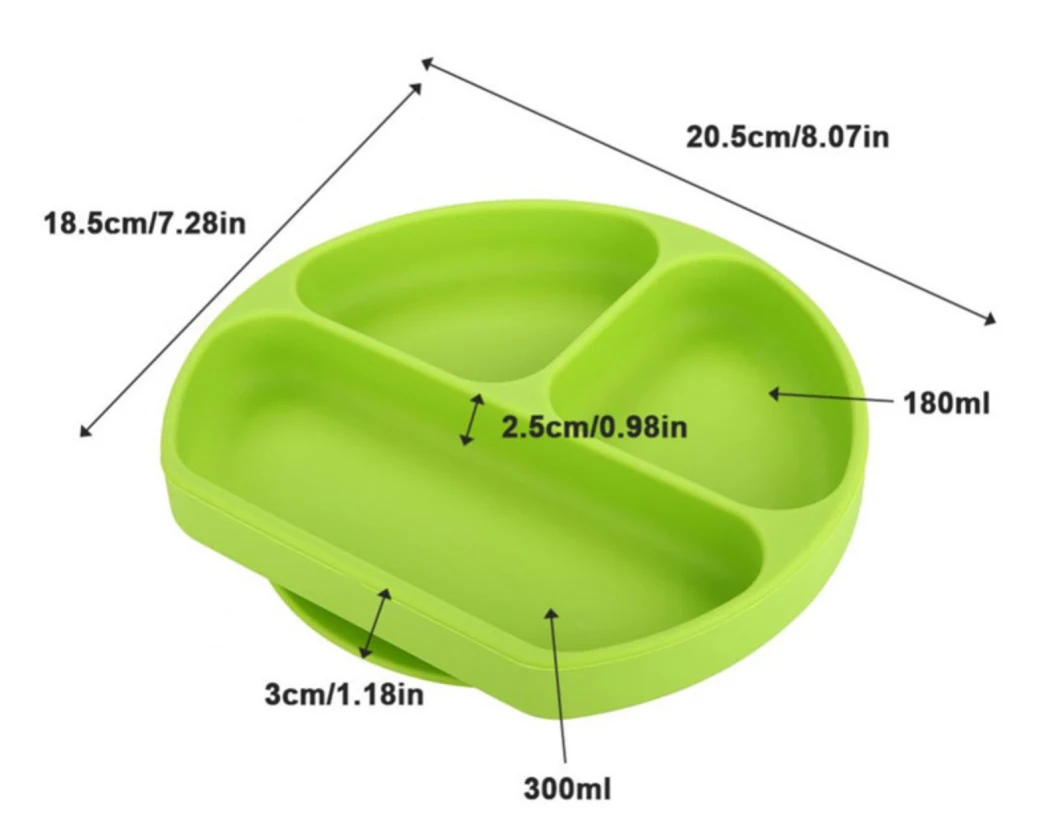 Toddler Kids Silicone Placemat Baby Feeding Plate Food Tray