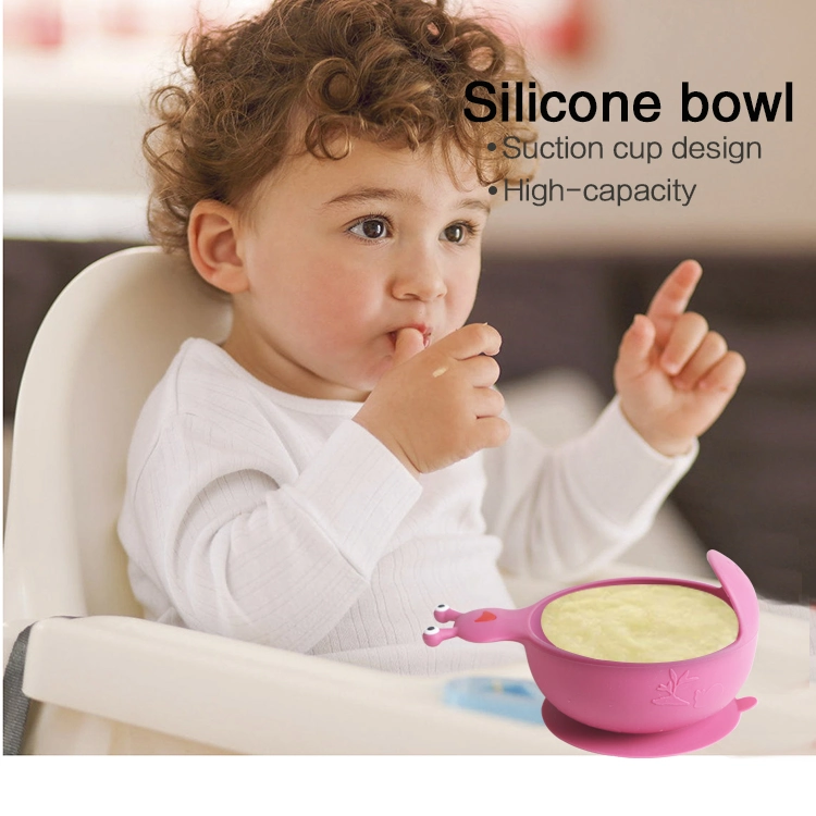 2021 Newest Silicone Baby Food Feeding Suction Bowl