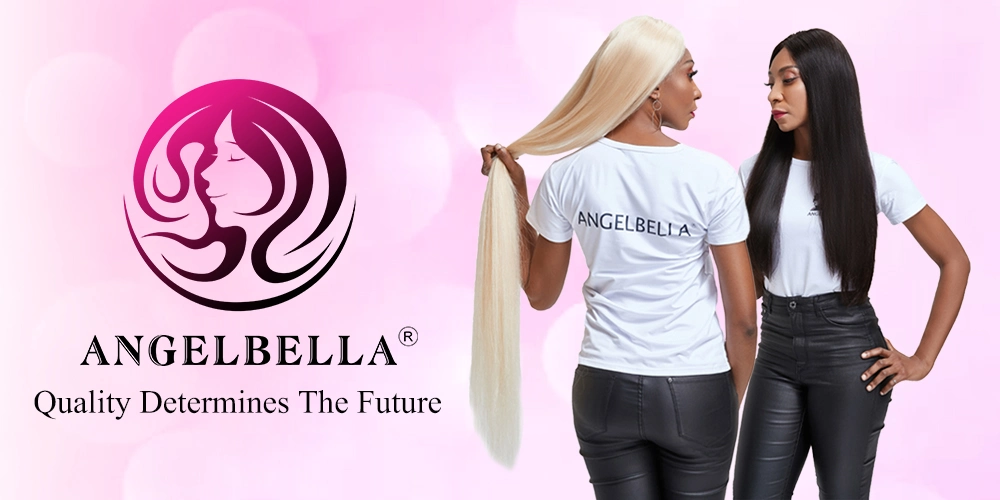 Angelbella Cheap Human Hair Lace Front Wig with Baby Hair Bob Wigs Human Hair Lace Front