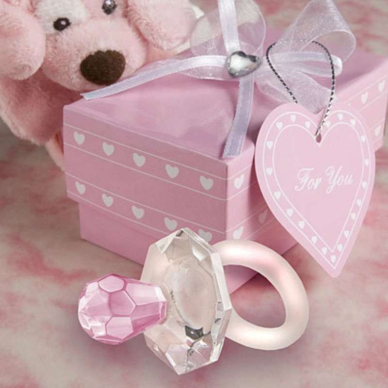 Artificial Crystal Pacifier Baby Shower Favors Gifts for Kids Birthday