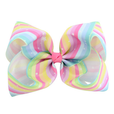 8 Inch Ribbon Bow Knot Hairpin Hair Clips for Kids