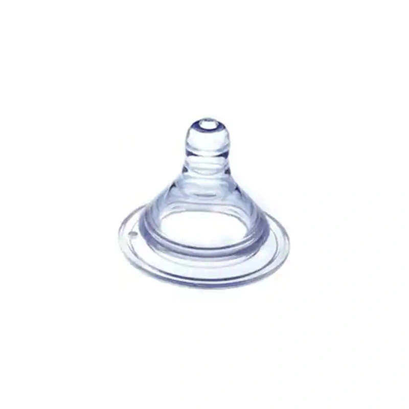 ISO9001 Factory Customized High Quality Food Grade Silicone Rubber Baby Bottle Nipple Liquid Silicone Nozzle High Elastic and Transparent Nipple