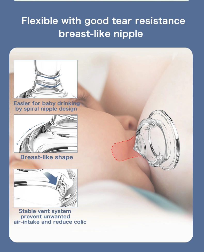 Bun BPA Free Food Grade Liquid Silicone Baby Pacifier Nipple / Teat