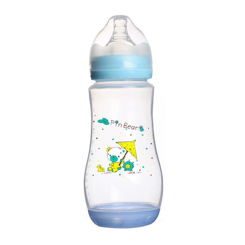 Custom Design Professional BPA Free New Silicone PP Baby Feeding Bottles