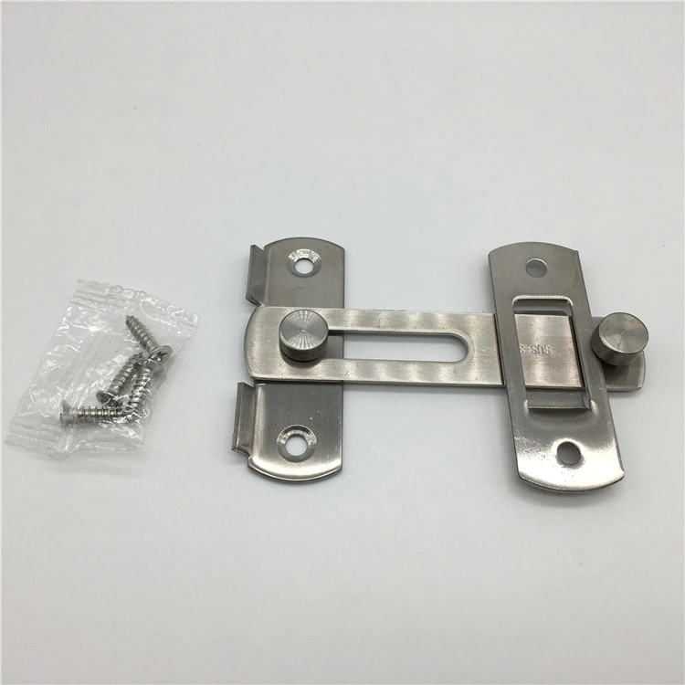 90 Degree Stainless Steel Slide Bolt Door Safety Guard Latch
