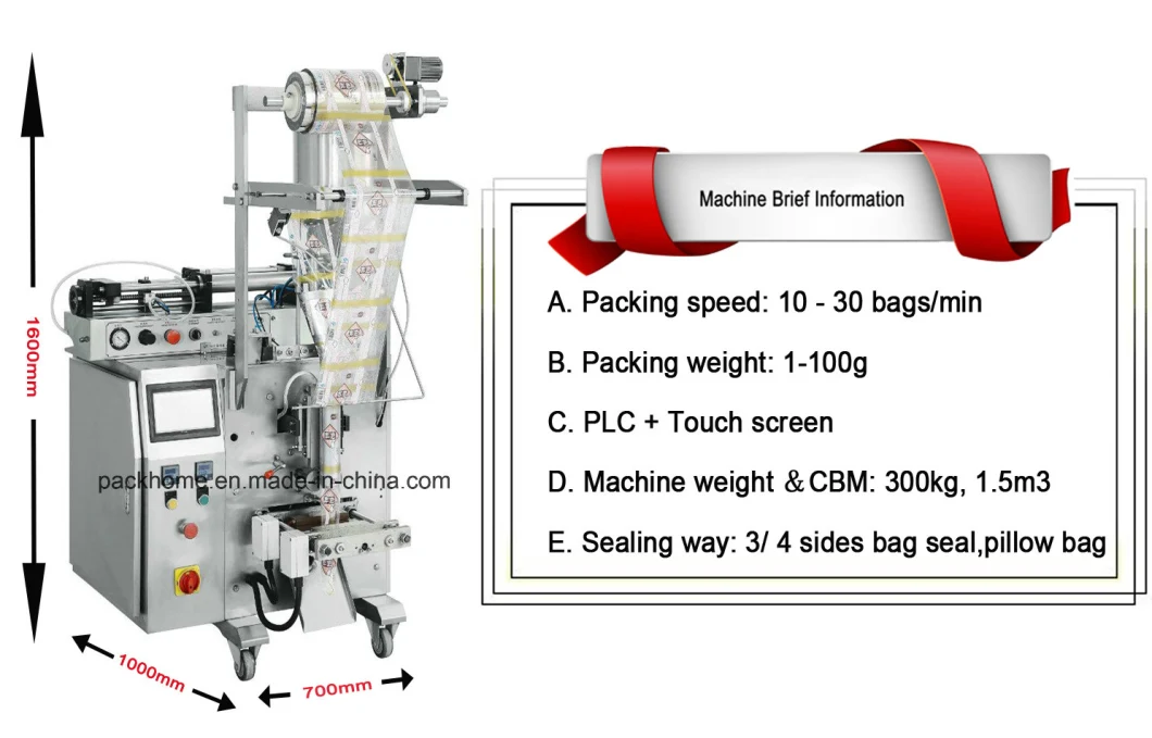 Small Bath Cream / Shower Gel / Baby Hair Shampoo Sachet Pouch Filling Bagging Package Packaging Packing Machine