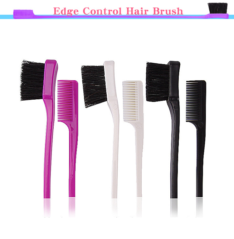OEM Natural Hair Brush Set Small Edge Control Brush for Hair Plastic Hair Brush