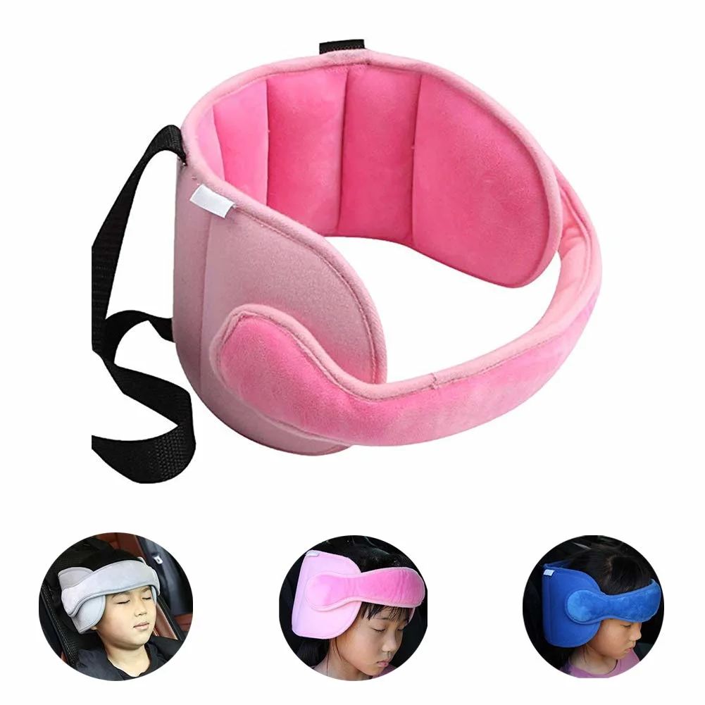 Child Car Head Support, Adjustable Cotton Car Seat Headrest for Baby Kids Toddler, Head Protector Strap Neck Support Car Seat Neck Pain Relief Straps Esg12893