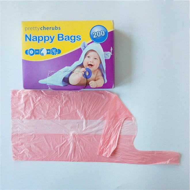Fragrance Design Available Soft Disposable Plastic Scented Baby Diaper Bag Individual Package Nappy Plastic Bag
