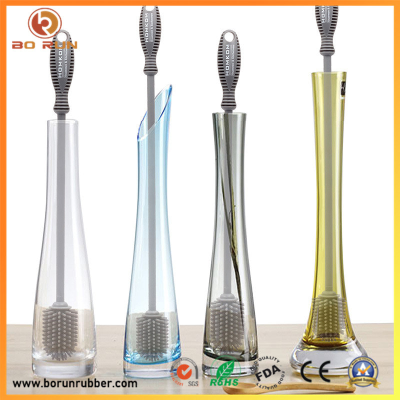 Household Bottle Cleaning Brush Colorful Silicone Brush for Cup