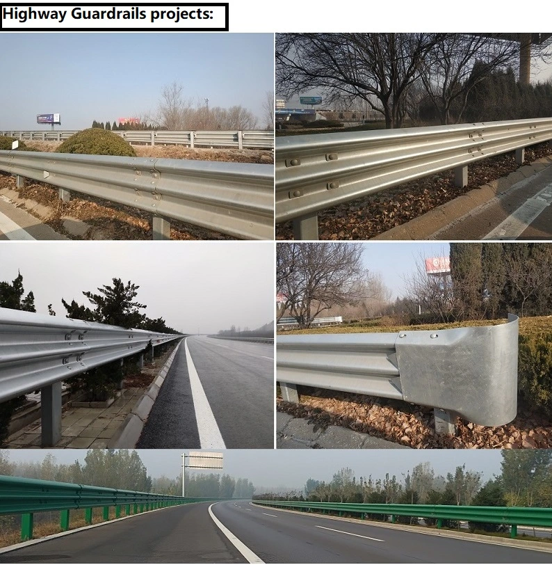 Highway Safety Guardrail Galvanized Traffic Guard Rails Guard Rail Manufacture