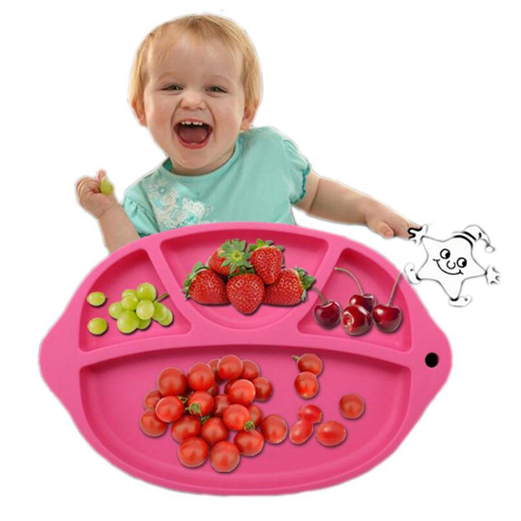 Silicone Plate Baby Placemat Kids Suction Bowl Toddler Plates