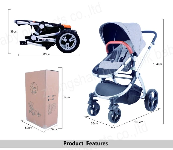 China Made Stroller Pram Travel System 2 in 1 Baby Pram Stroller with Car Seat