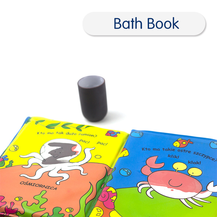 Soft PEVA Customized Plastic Pillow Baby Bath Book