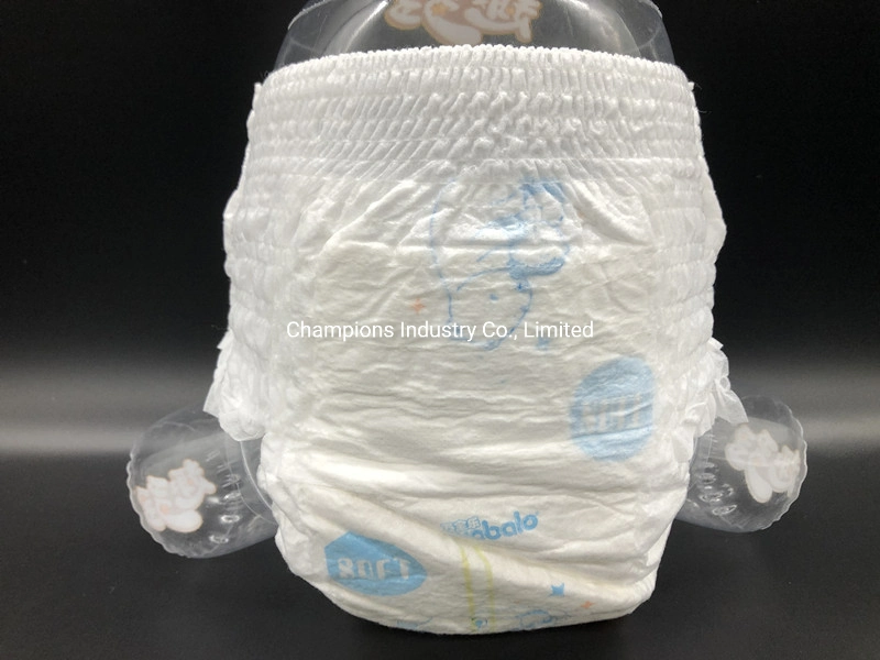 Disposable 3D Leak Guard Fluff Pulp Type Pull up Baby Diaper Pant Baby Products