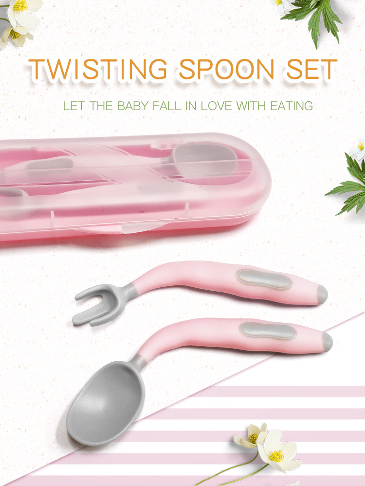 Bendable Spoon and Fork Twisting Spoon Set Safe Material with Case