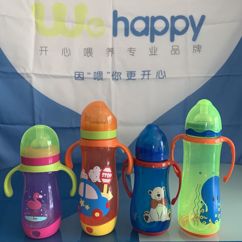 Animal Cartoon Colorful Baby Milk Bottle for Feeding Baby