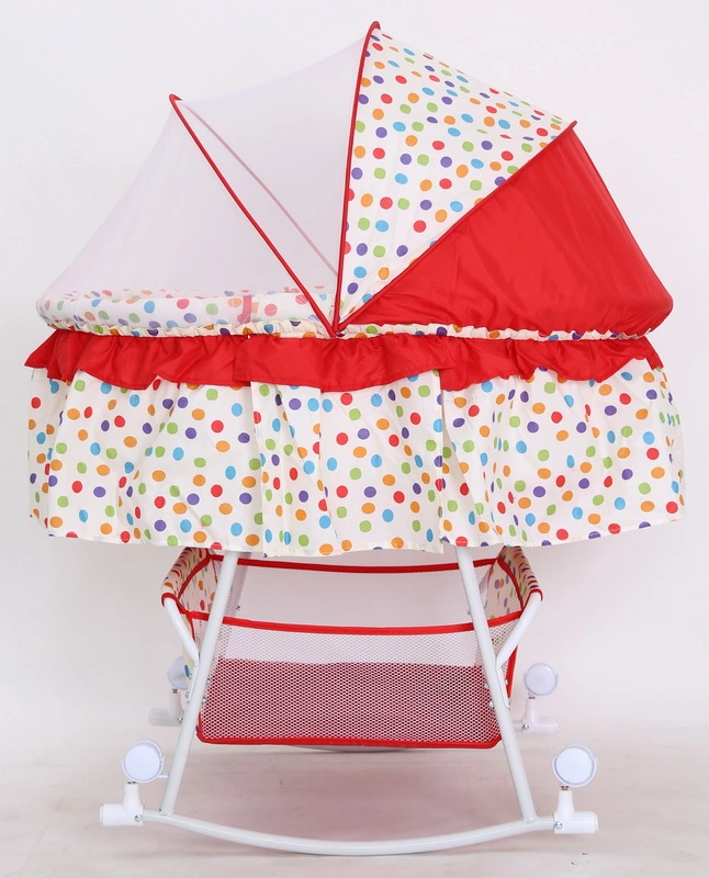 Rocking Bed Baby Crib with Canopy for Newborn Baby