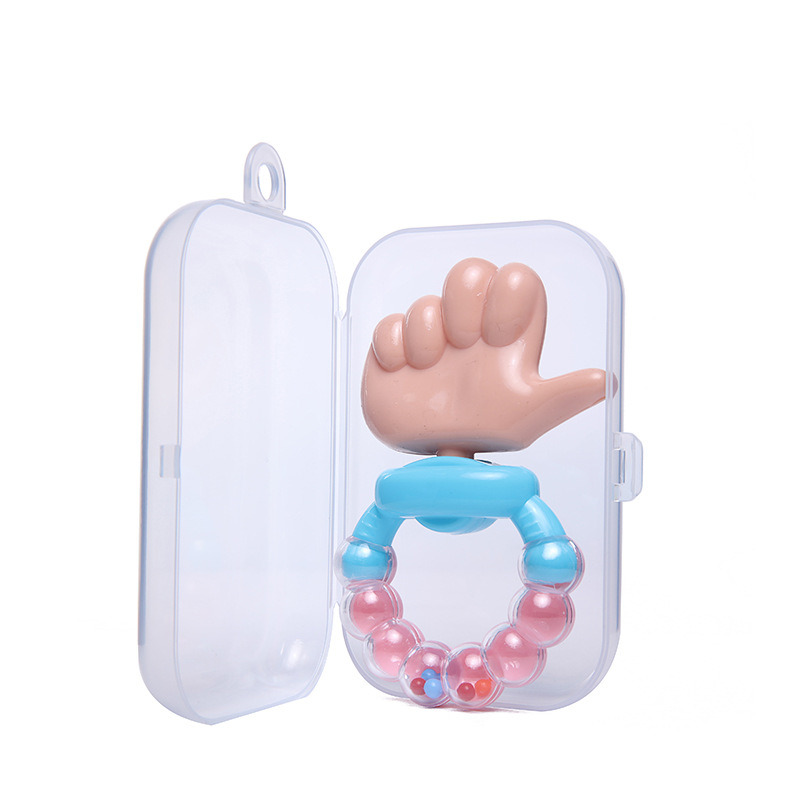 Funny Ringing Thumb Baby Teething Rattle Toy