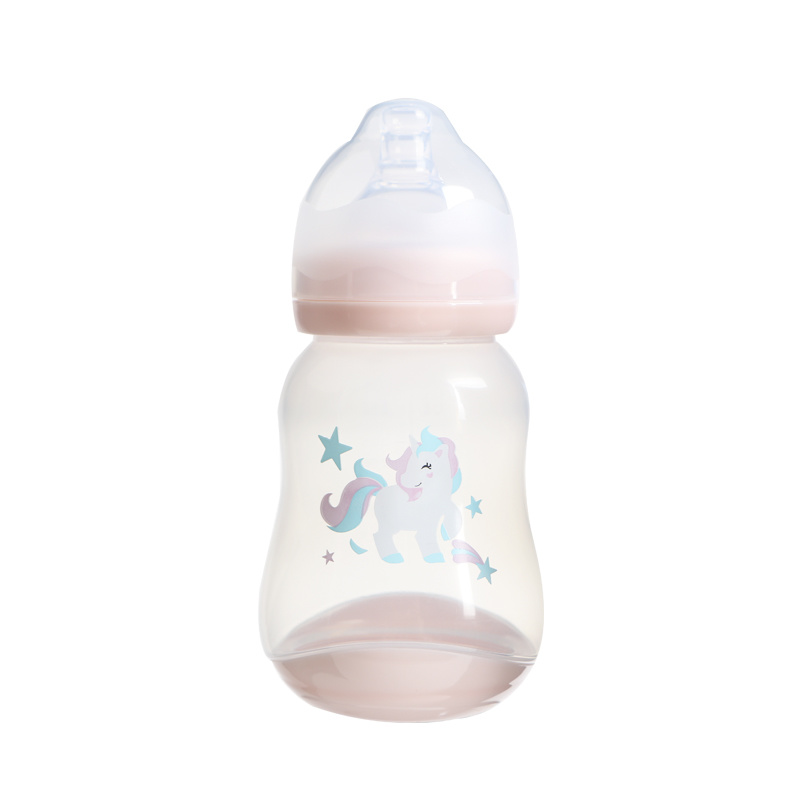 260ml Silicone Nipple Baby Feeding Bottle Medium Feeding Bottle Baby