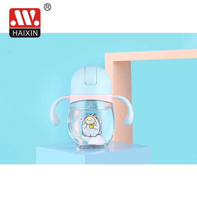 Plastic Temperature Baby Feeding Milk Bottle with Baby Water Tritan Feeder