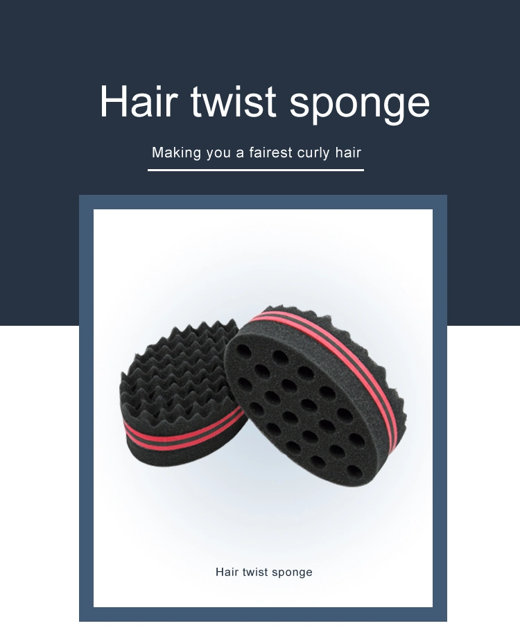 Hair Brush Sponge Twist Wave Barber Tool for Magic Twist Curl Sponge