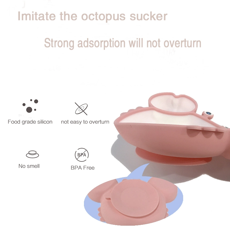 Non-Toxic Certified Silicone Suction BPA Free Plates Baby Plate Silicone Plates for Baby Toddlers