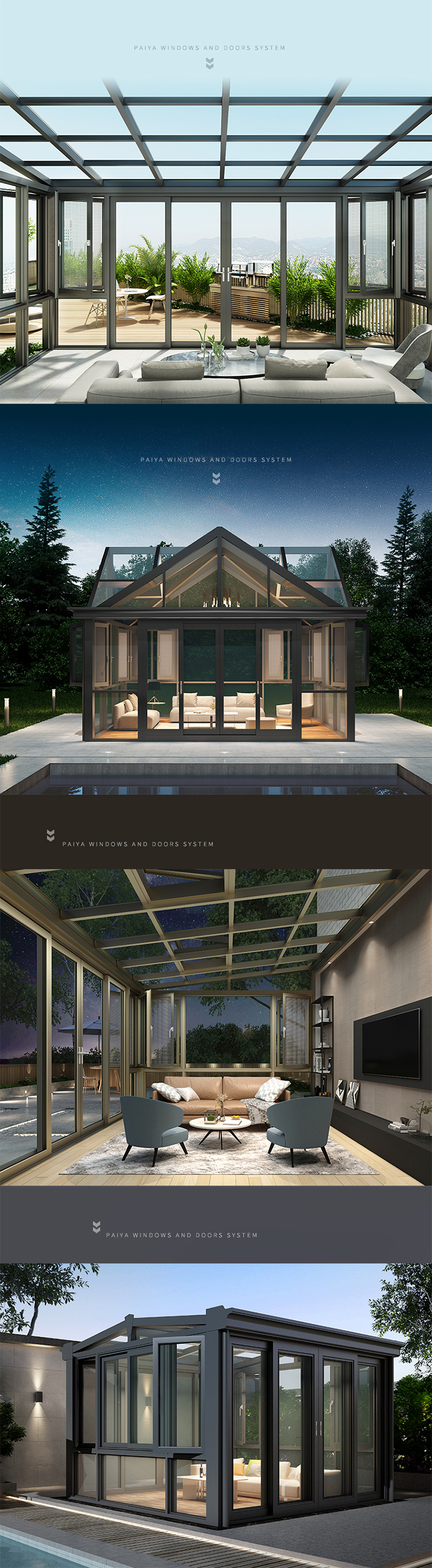Glass Patio Sunroom Enclosures Glass Box Extension Conservator Glass Box Garden Room