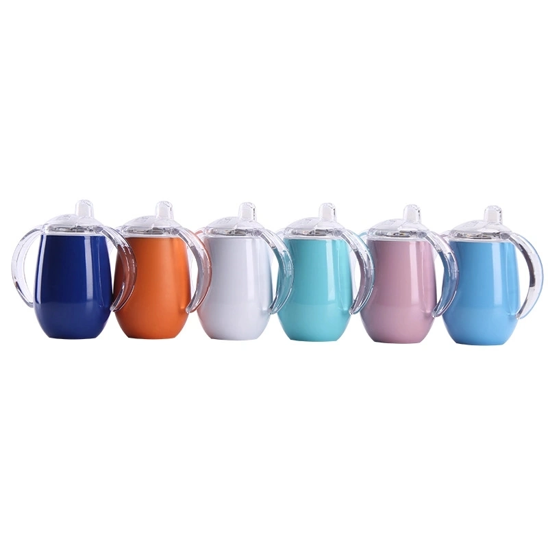 Wholesale 8oz 10oz 14oz Double Walled Insulated Stainless Steel Baby Feeding Sippy Cups