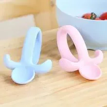 Silicon Child Training Spoon Set Baby Learning Kids Silicone Rubber Eating Handle Spoon Silicona Cuchara Bebe