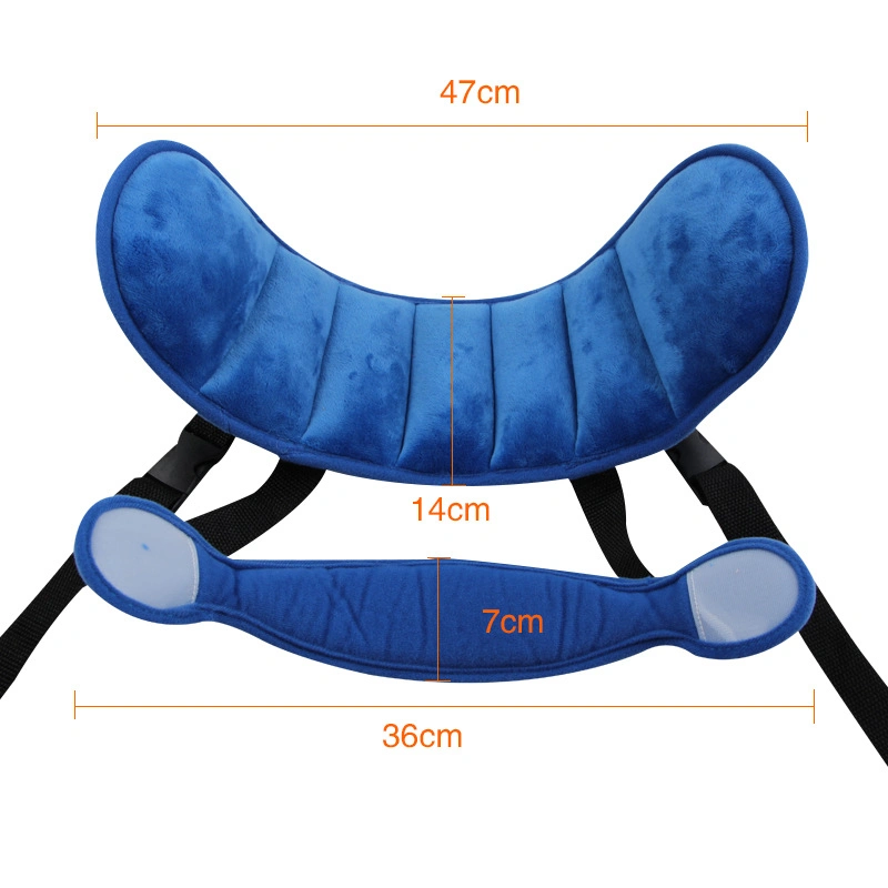 Child Car Head Support, Adjustable Cotton Car Seat Headrest for Baby Kids Toddler, Head Protector Strap Neck Support Car Seat Neck Pain Relief Straps Esg12893