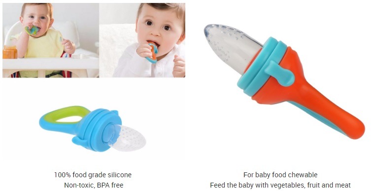 Newest Baby Pacifier Teether Silicone Baby Fresh Food Feeder