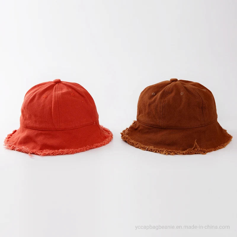 Children Denim Washed Summer Bucket Hat