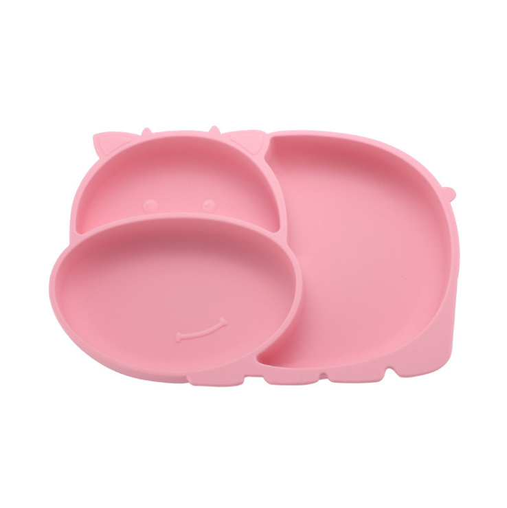 Wholesale BPA Free Baby Tableware Feeder Baby Feeding Suction Cup Silicone Suction Bowl Plate