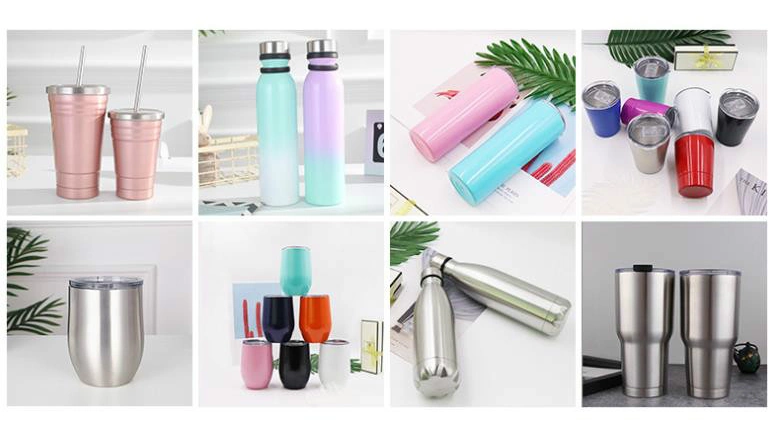 Tumblers Stainless Steel Vacuum Insulated Milk Bottle with Handle Rope