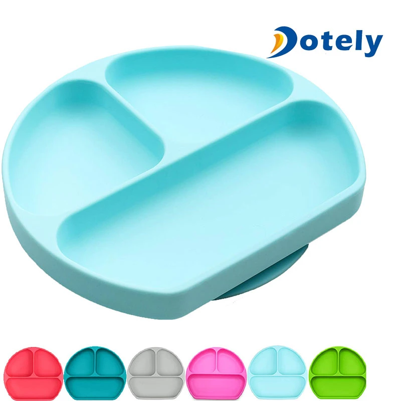 Toddler Kids Silicone Placemat Baby Feeding Plate Food Tray