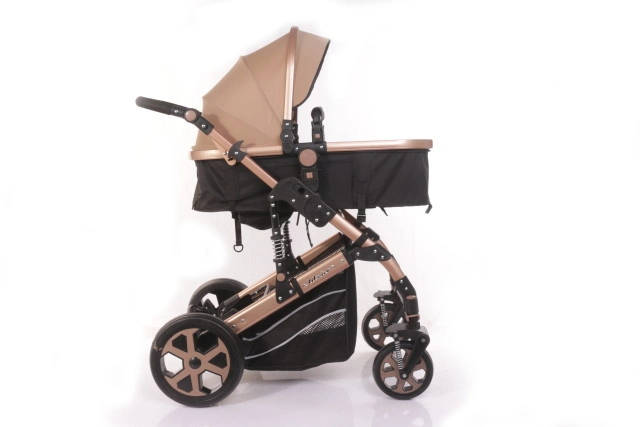 Certificate Foldable Baby Carriage Luxury Baby Stroller 3 in 1 with Car Seat