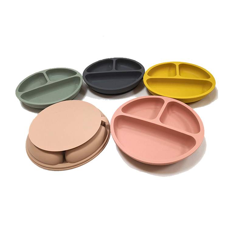 Eco-Friendly Silicone Baby Plate Food Plate Silicone Baby Food Plate