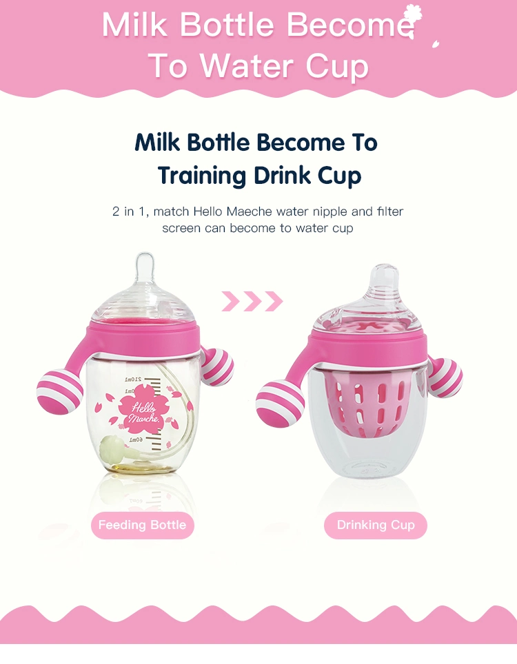 Drinking Water Bottle Non Spill Baby Cup Training for Wholesale