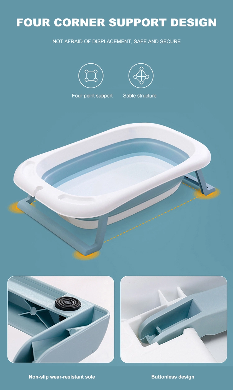 2020 Plastic Baby Bathtub Foldable Bathtub