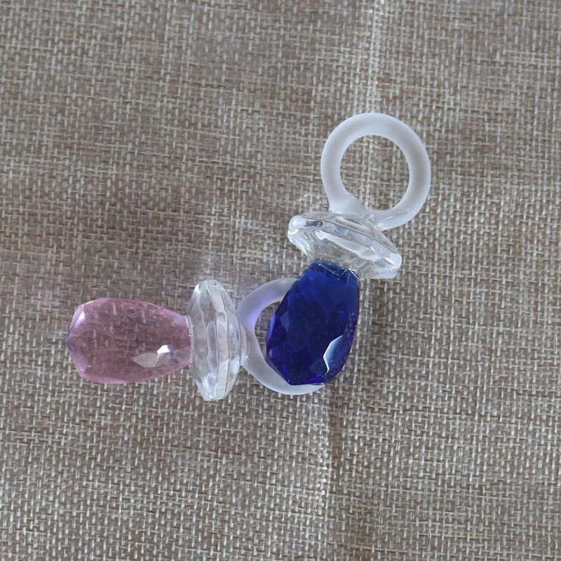 Artificial Crystal Pacifier Baby Shower Favors Gifts for Kids Birthday